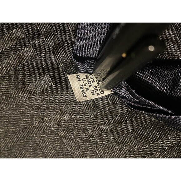 VTG Woodward striped Green and Blue Santa Tie made in USA 100% silk Christmas - Picture 6 of 6